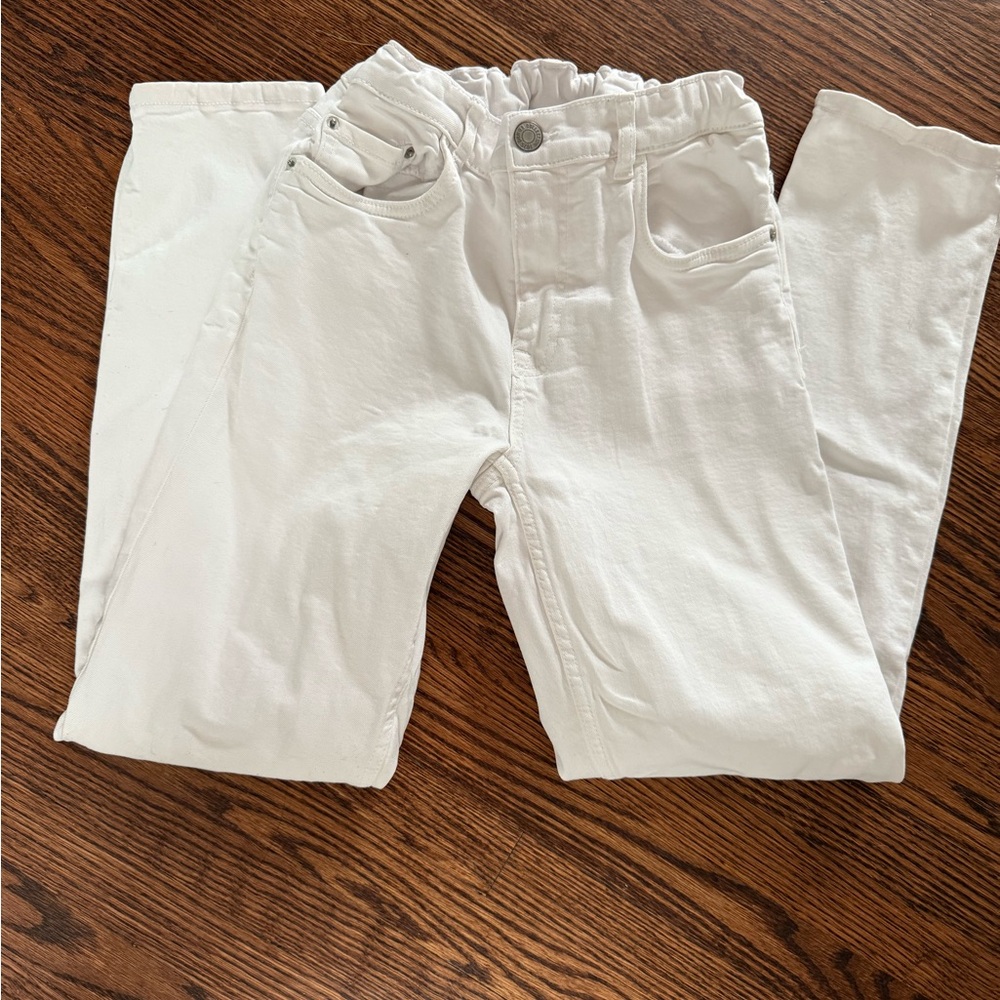 GIRLS WHITE ZARA JEANS